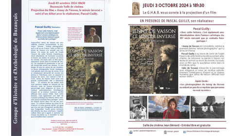 JENNY DE VASSON, LE MIROIR INVERSÉ